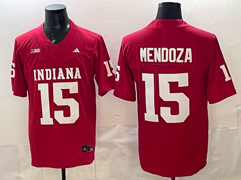 Men Ohio State Buckeyes #15 Mendoza Red 2026 NCAA Jersey 04